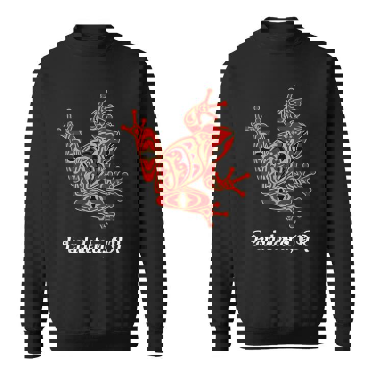 ペンドルトン、またはレッドブラックフロッグ ネイティブアメリカン パシフィックnw スウェットシャツ