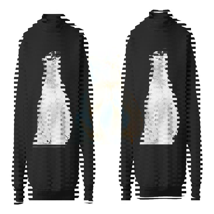 ホッキョクグマ サングラス 動物愛好家 動物飼育係 動物学者 スウェットシャツ