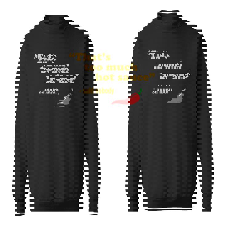 ホット&スパイシーフード ハバネロ チリ&ファニー ペッパーソース スウェットシャツ