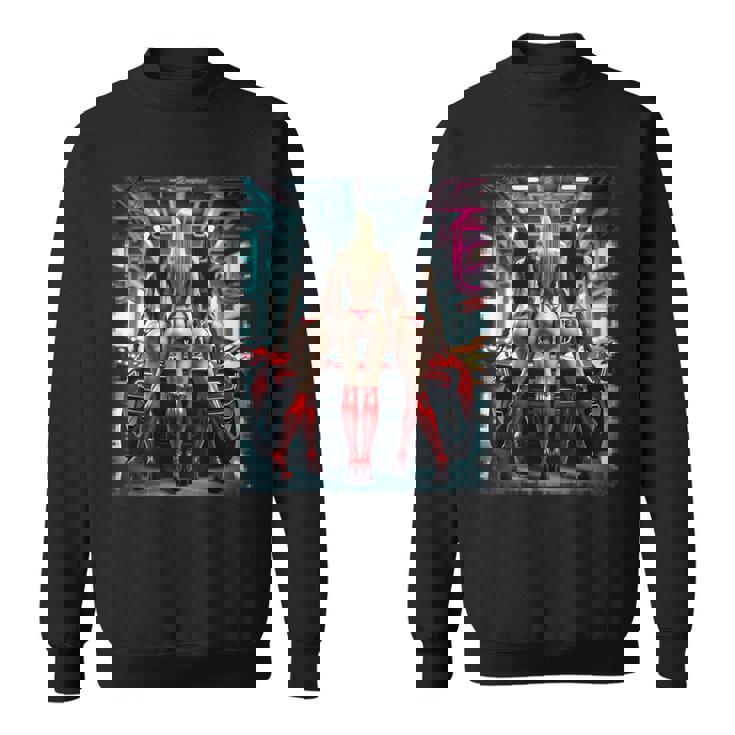 ホットガールオンtシャツ 男性用 セクシーブーティービキニモデル&車 スウェットシャツ