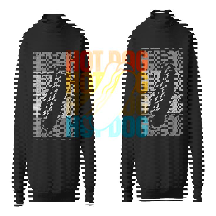 ホットドッグ 大人用 レトロ ヴィンテージ ホットドッグ スウェットシャツ