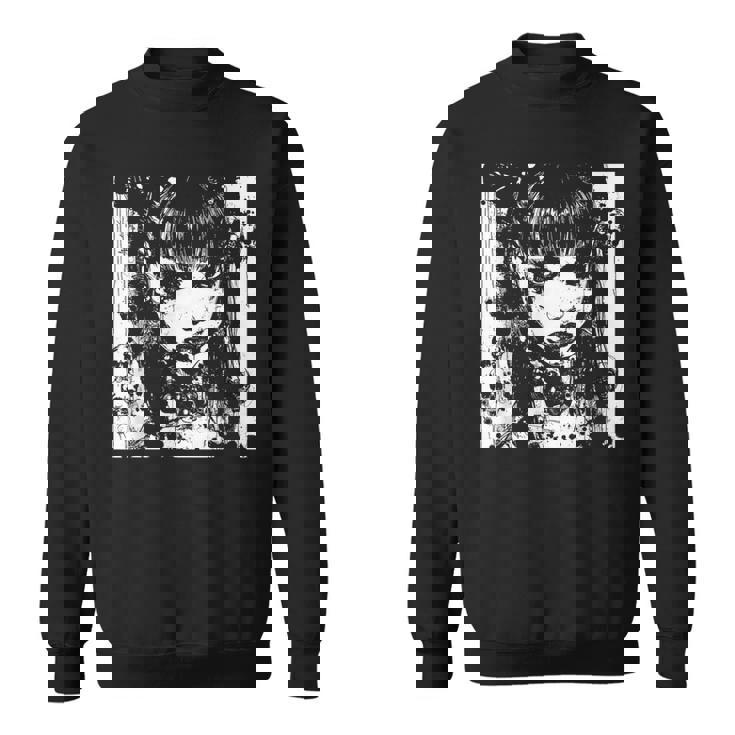 ホラーアニメマンガi日本の不気味なカワイイゴス スウェットシャツ