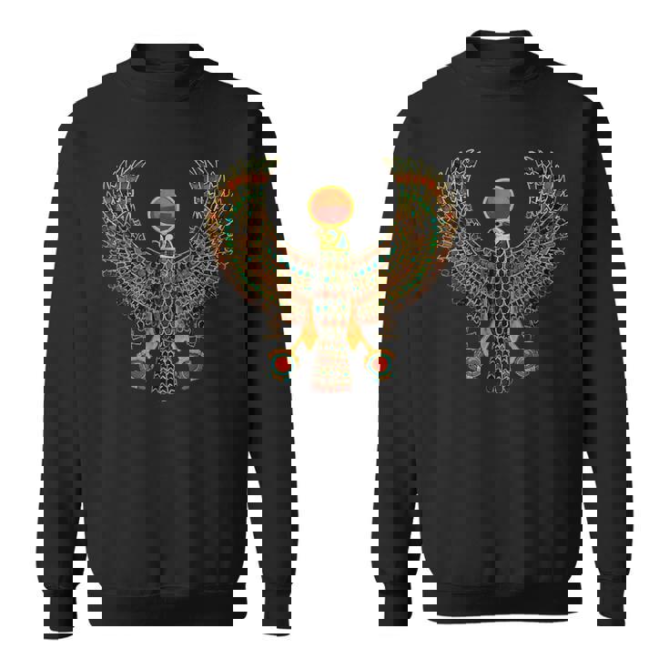 ホルス古代エジプトのファルコン象形文字 スウェットシャツ