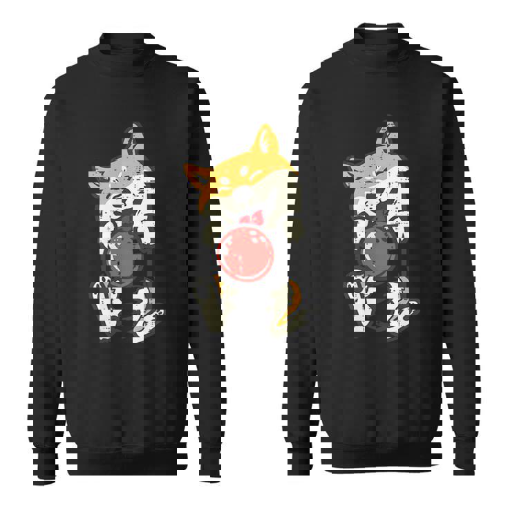 ボウリング 柴犬 犬 ポケット カワイイ ボウラー メンズ レディース キッズ スウェットシャツ