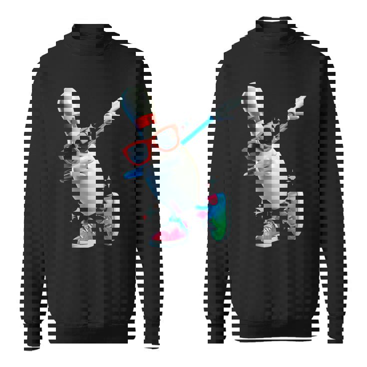 ボウリングピン ダビングサングラス ボウラープレイヤー キッズ メンズ レディース スウェットシャツ