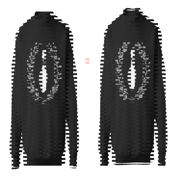 ボウリング大会 ピン グレー スウェットシャツ