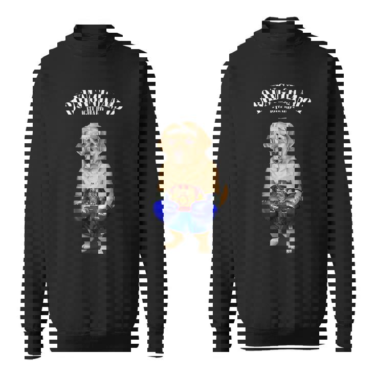 ボクシングチャンピオン ラブラドールレトリバー 犬 スウェットシャツ