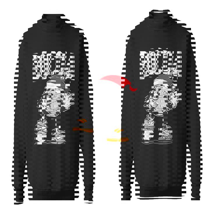 ボッチャ ボッチャボール クリスマスハット ボッチャボール ジャック付き スウェットシャツ