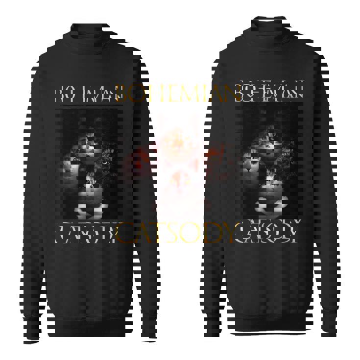 ボヘミアン キャットソディ 猫 子猫 ニャー パロディ 面白い 猫好き スウェットシャツ