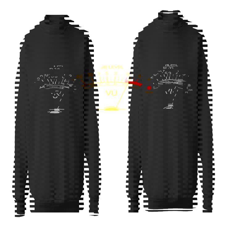 ボリュームu メーター ヴィンテージ オーディオエンジニア 録音スタジオ スウェットシャツ