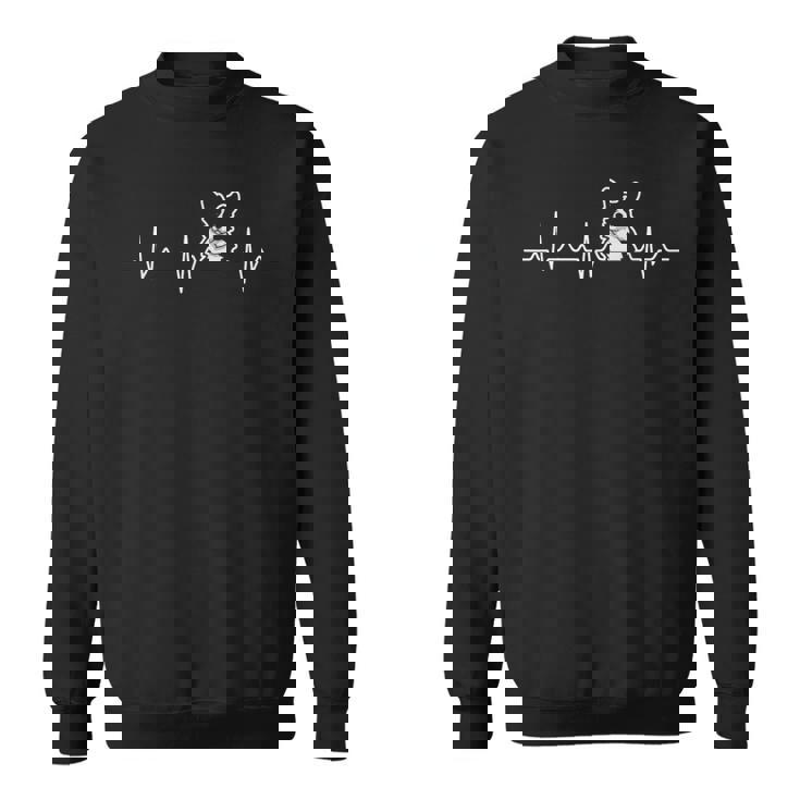 ボーダーコリー ママ 面白い ボーダーコリー ハートビート Ecg スウェットシャツ