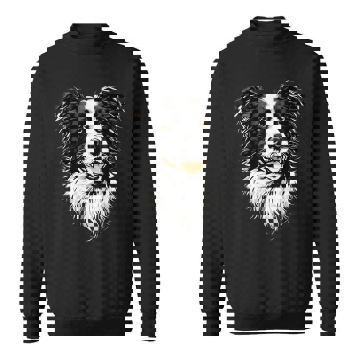 ボーダーコリー モチーフ 犬好き 子犬 かわいい ボーダーコリー スウェットシャツ