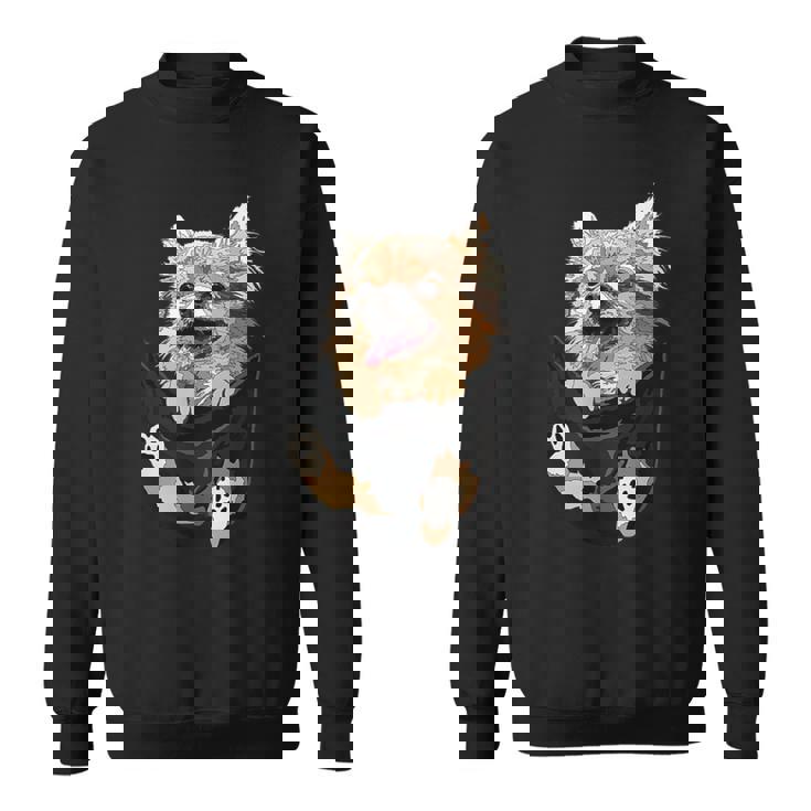 ポケットに入ったチワワ チワワ 長髪 チワワ 犬好き スウェットシャツ