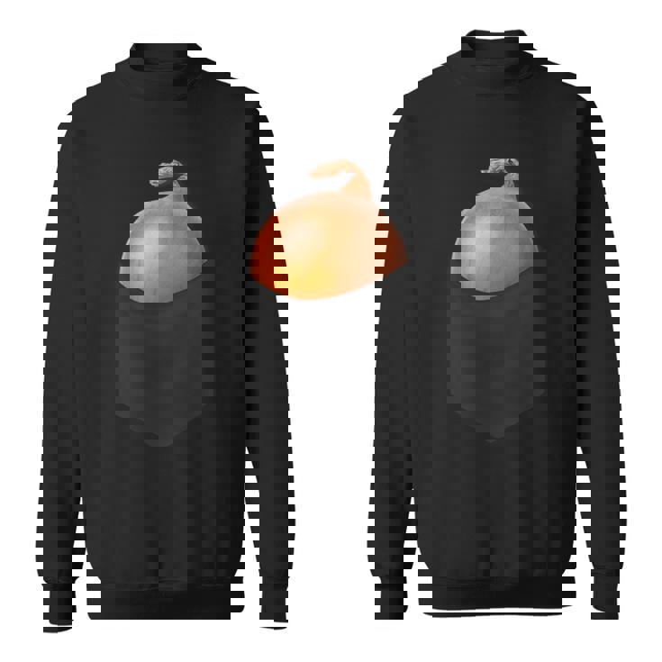 ポケットに入った玉ねぎ、胸に面白い玉ねぎ。 スウェットシャツ