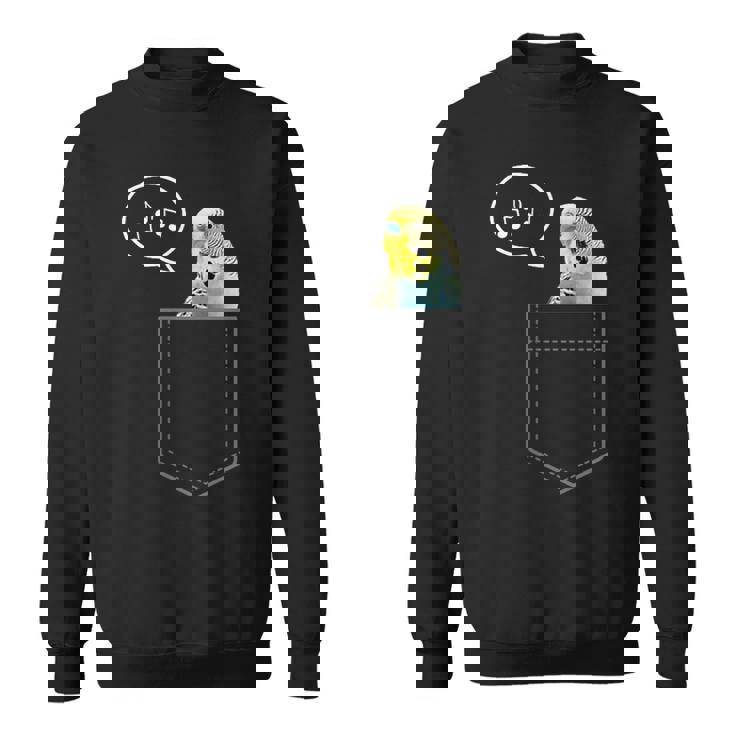 ポケットインコのセキセイインコ 面白くてかわいいセキセイインコ 鳥の飼い主 スウェットシャツ