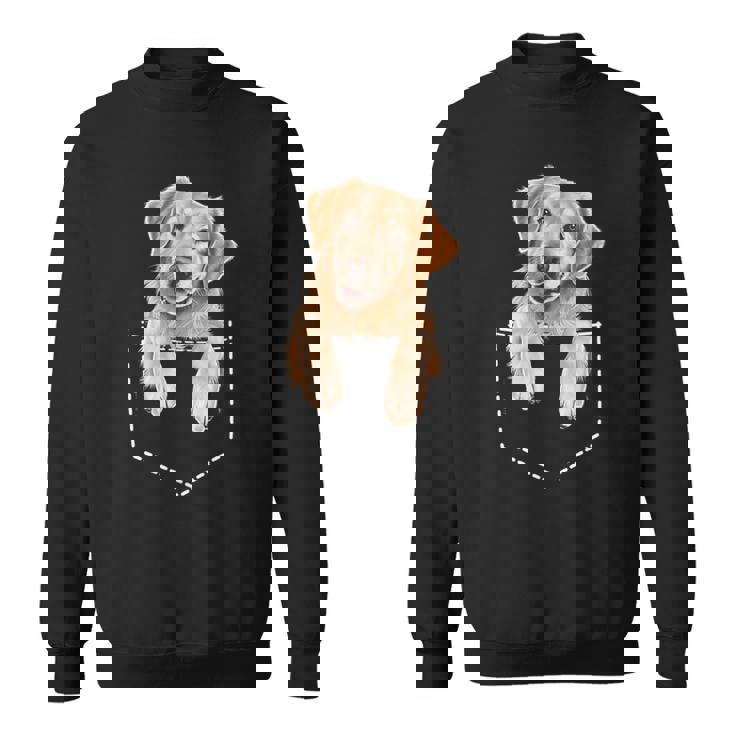 ポケットゴールデンレトリバー スウェットシャツ