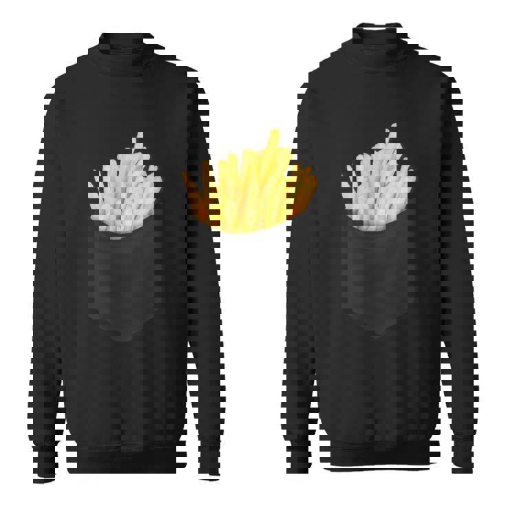 ポケットフライドポテト 胸にチップス フライドポテト スウェットシャツ