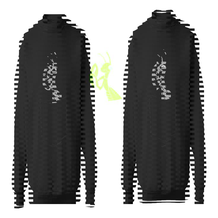 ポケット昆虫でカマキリを祈る カマキリを祈る スウェットシャツ