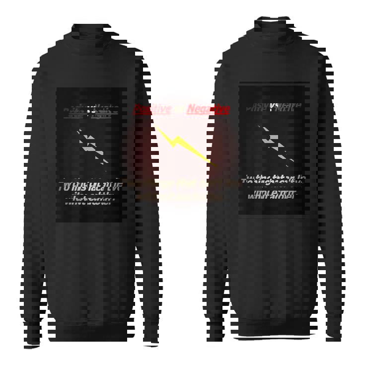 ポジティブ対ネガティブ スウェットシャツ