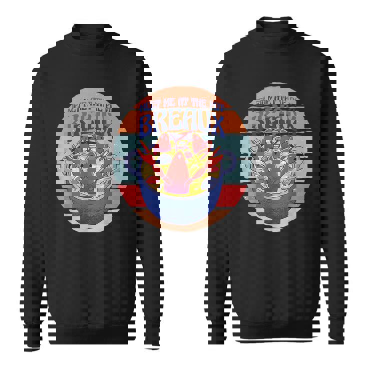 ポット ロブスター ザリガニ マッドバグ シーフード ロブスターで会いましょう スウェットシャツ