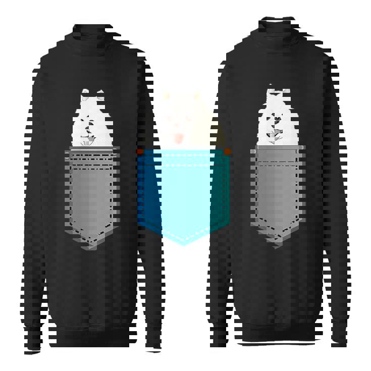 ポメラニアン 犬 胸ポケット ドイツ スピッツ スウェットシャツ