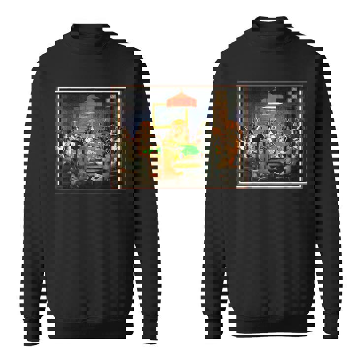 ポーカーをする犬 カード 絵画 スウェットシャツ