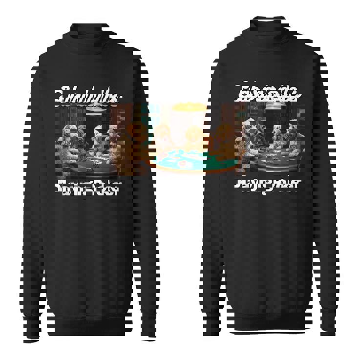 ポーカーをする犬 ラブラドゥードル オーストラリアの犬 ラブラドゥードル スウェットシャツ