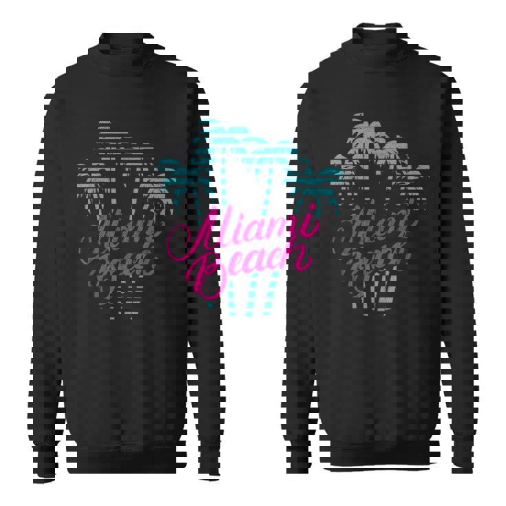 マイアミビーチのバケーションのお土産 80´Sマイアミビーチ スウェットシャツ