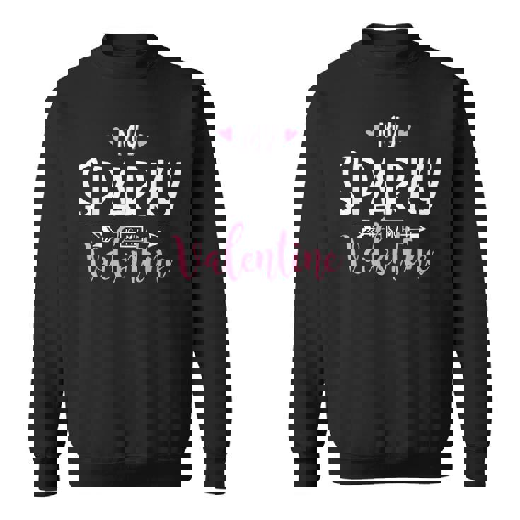 マイ・スパーキー・イズ・マイ・バレンタイン-スパーキー・グラフィック スウェットシャツ