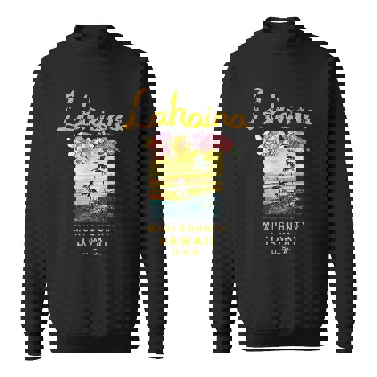 マウイ ラハイナ ハワイ ヴィンテージ ハワイアン スウェットシャツ