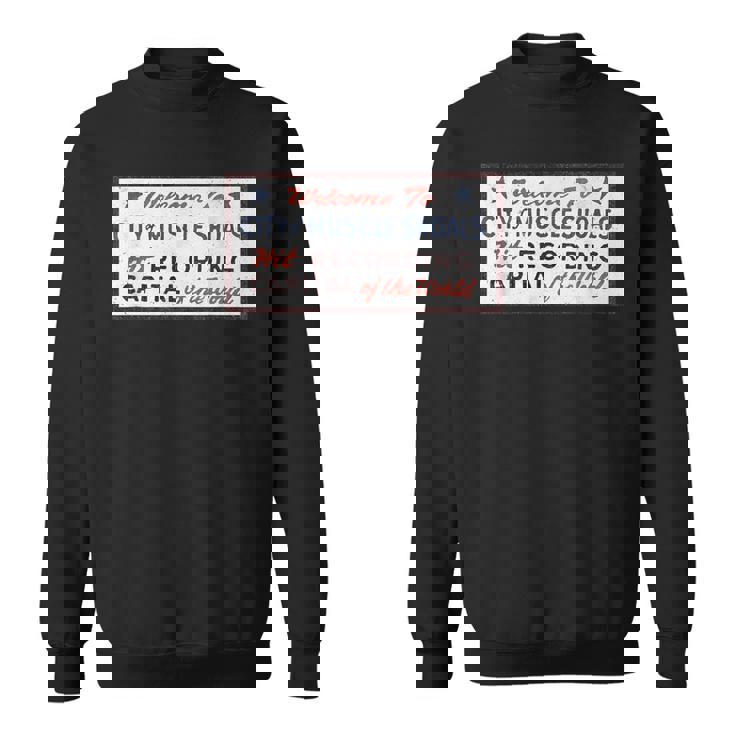 マッスルショールズ アラバマ サイン 録音 キャピタル ロック グラフィック スウェットシャツ