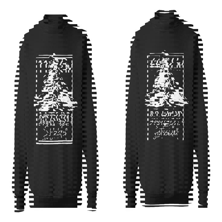 マッターホルン山 ツェルマット ハイキング スイス ギフト スウェットシャツ