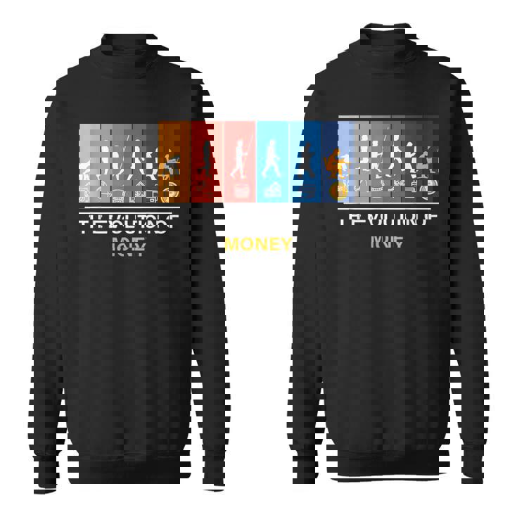 マネーの進化 ビットコイン Btc暗号通貨 スウェットシャツ