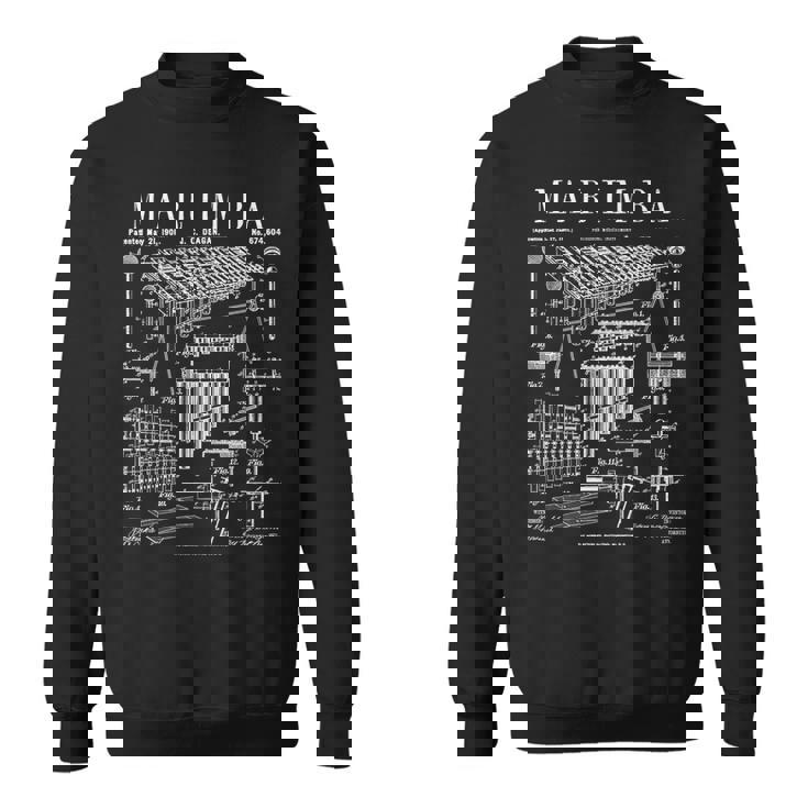 マリンバ奏者 パーカッション 楽器 ヴィンテージ 特許 スウェットシャツ