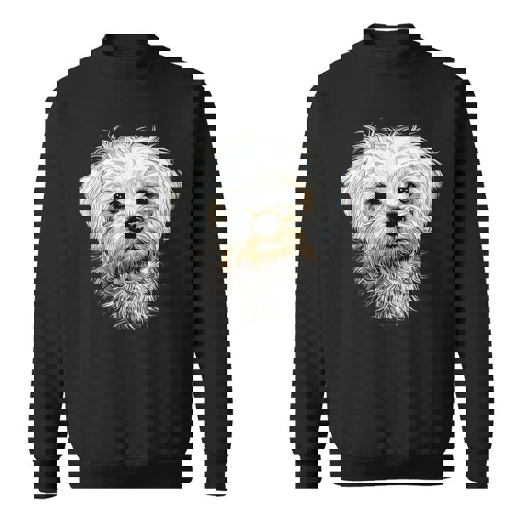 マルチーズ小型マルチーズ犬犬大好き甘いマルチーズ スウェットシャツ