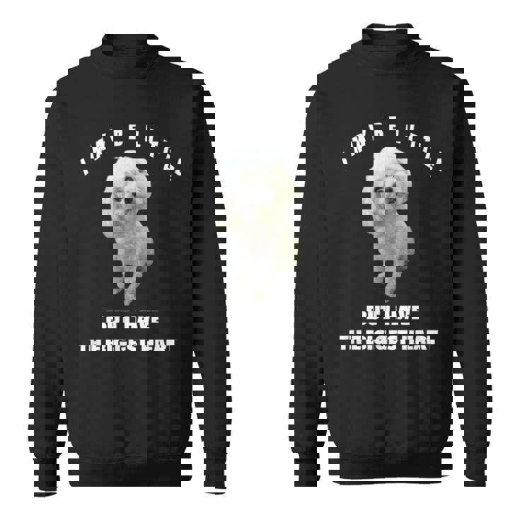 マルチーズ犬デザイン 面白い引用句 マルチプー ミックスオーナー スウェットシャツ