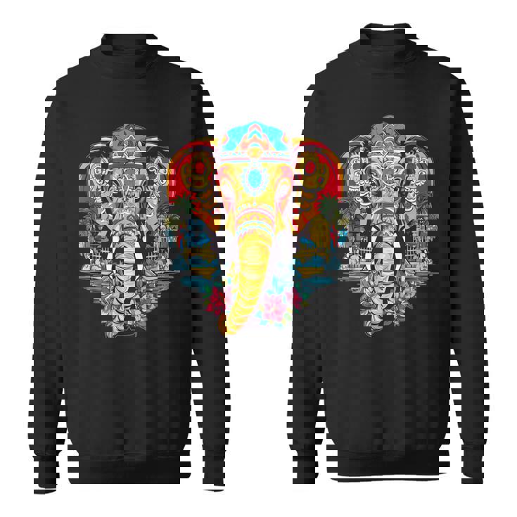 マンダラ タイ 象 恋人 タイ バックパッカー スウェットシャツ