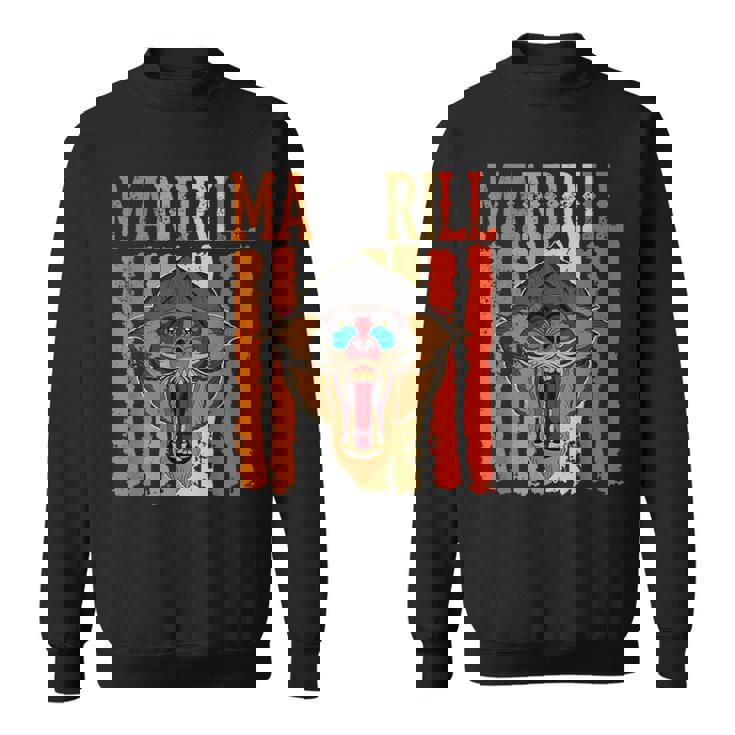 マンドリル 霊長類 マンドリル 動物生物学者 サバンナ動物園 スウェットシャツ