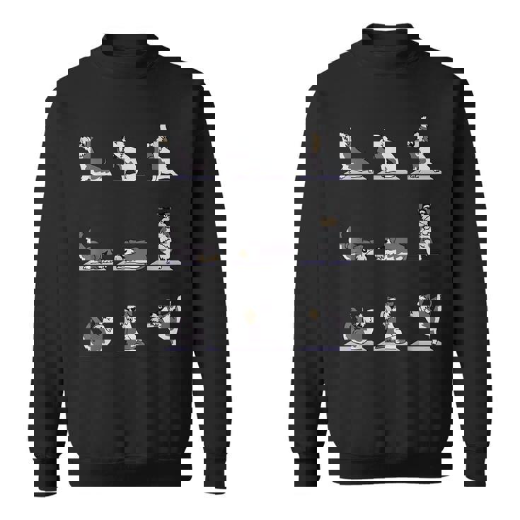 ミニチュア シュナウザー ヨガ スウェットシャツ