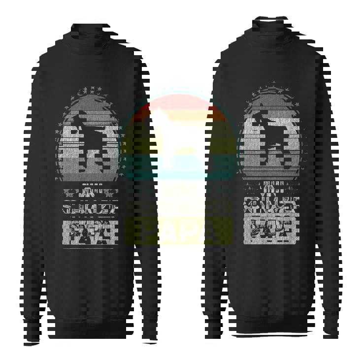 ミニチュアシュナウザー 父の日 ミニチュアシュナウザーパパ スウェットシャツ