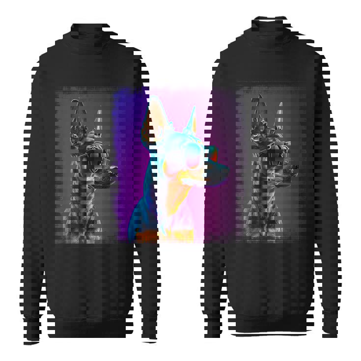 ミニピン 犬 オーナーのミニチュアピンシャーの漫画。 スウェットシャツ