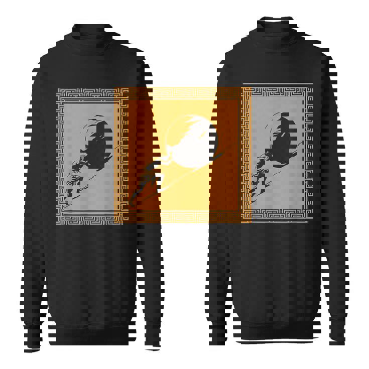 ミニマリストシーシュポス神話 ギリシャ神話 古代ギリシャ美術 スウェットシャツ