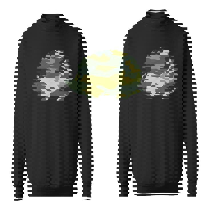 ミリタリー ハリネズミ 迷彩柄 メンズ プリント Us Rodenteteran ギフト スウェットシャツ
