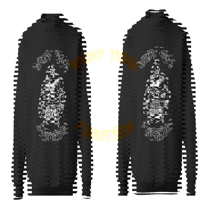 ムエタイ・ゴリラ ゴリラ・キックボクシング・タイ・ボクシング スウェットシャツ