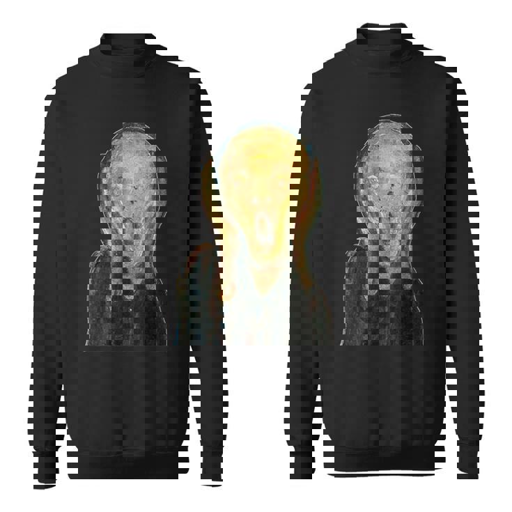 ムンクの叫び《切り抜き》【世界の名画】エドヴァルド・ムンク Munch 美術館アート スウェットシャツ