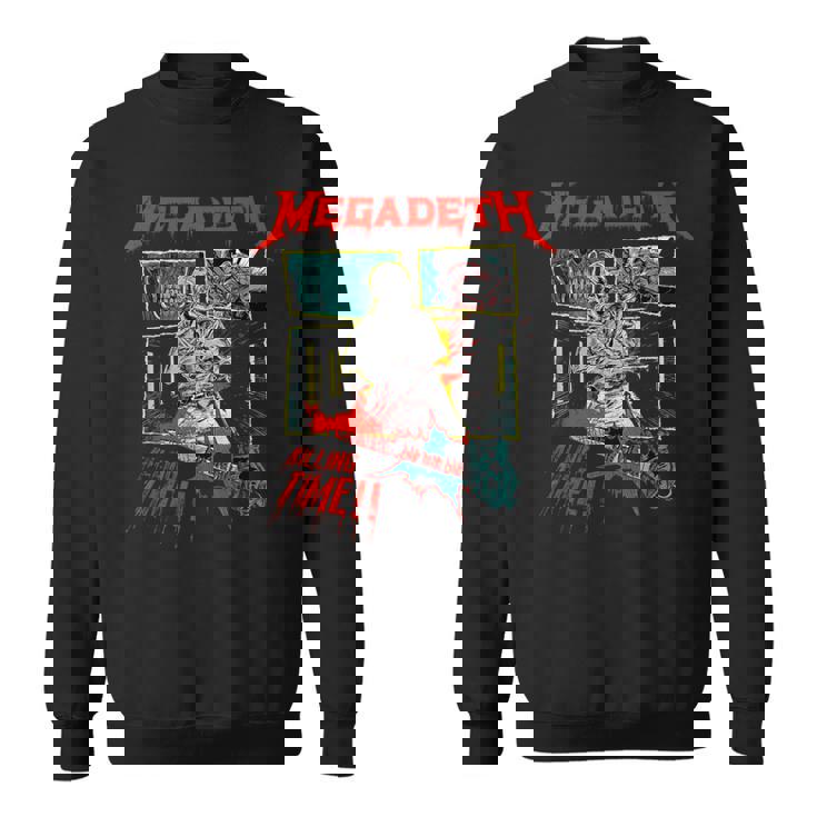 メガデス 世界をつぶす。暇つぶし。 スウェットシャツ