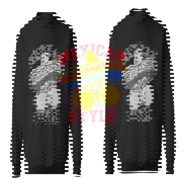 メキシコボクシングスタイル メキシコ国旗 メキシコボクシングスタイルフラッグ スウェットシャツ