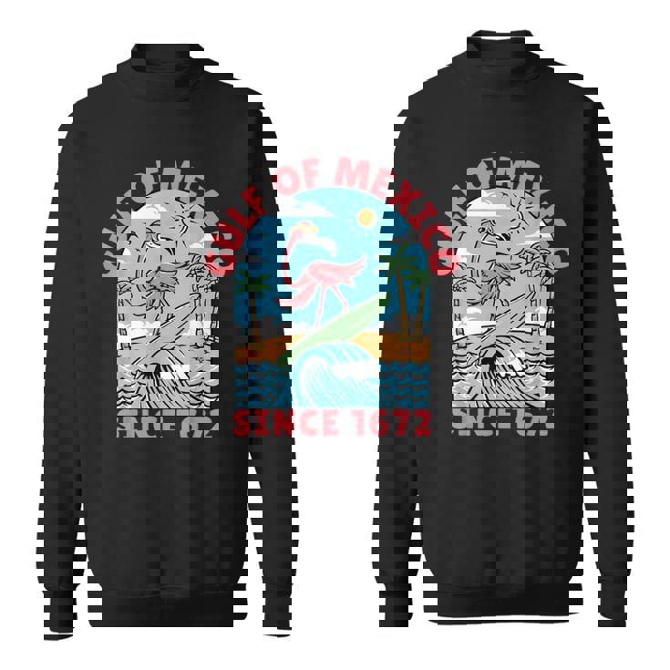 メキシコ湾 フラミンゴ メキシコ湾 1672年以来 スウェットシャツ