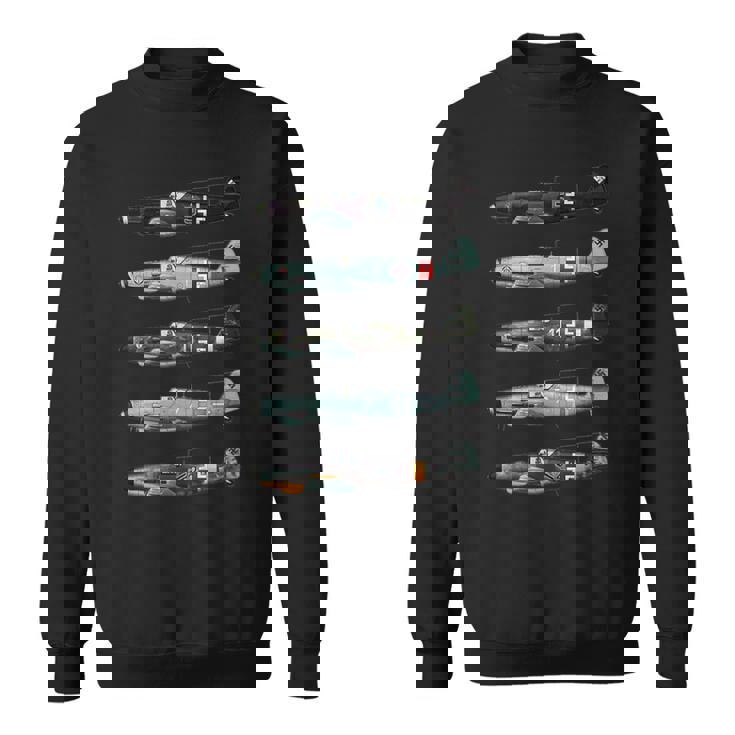 メッサーシュミットbf109ドイツww2ファイター スウェットシャツ