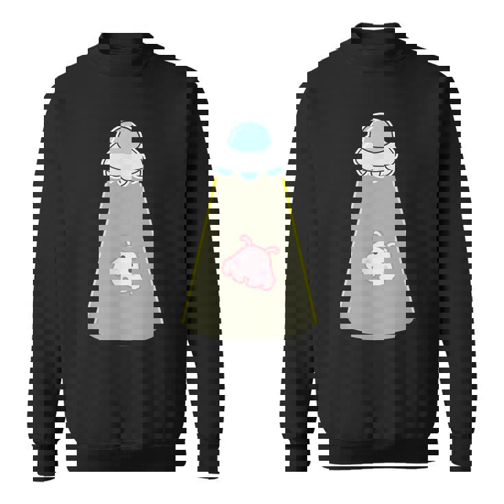 メンダコ《Ufo 遭遇》【どうぶつフレンズ】水族館 ゆるくて かわいい 面白い 動物 キャラクター スウェットシャツ